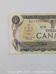 MaxSold Auction: 1973 One Dollar Canadian Bill (circulated)  - Langley (British Columbia, Canada) SELLER MANAGED Reseller Online Auction - 68 Avenue