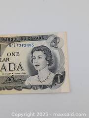 MaxSold Auction: 1973 One Dollar Canadian Bill (circulated)  - Langley (British Columbia, Canada) SELLER MANAGED Reseller Online Auction - 68 Avenue