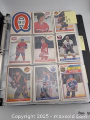 MaxSold Auction: 1980/81 &#38; 1983/84 O-Pee-Chee NHL Hockey Card Binder incl Stars &#38; Rookies  - Langley (British Columbia, Canada) SELLER MANAGED Reseller Online Auction - 68 Avenue