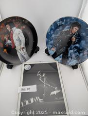 MaxSold Auction: 1991 Elvis Presley Display Plates & 1959 Re-Print Elvis Photo - Langley (British Columbia, Canada) SELLER MANAGED Reseller Online Auction - 68 Avenue