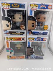 MaxSold Auction: Anime &#38; Space Jam Funko Pop Collection (4 Funkos)  - Langley (British Columbia, Canada) SELLER MANAGED Reseller Online Auction - 68 Avenue