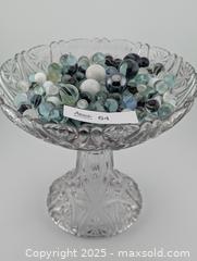 MaxSold Auction: Black & White Marbles in Footed Vase  - Langley (British Columbia, Canada) SELLER MANAGED Reseller Online Auction - 68 Avenue