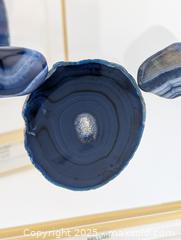 MaxSold Auction: Brilliant Blue Agate Slice Specimen Displays (2 Displays) - Langley (British Columbia, Canada) SELLER MANAGED Reseller Online Auction - 68 Avenue