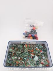 MaxSold Auction: Christmas Colour Vintage Marbles & Bag of Rubber Game Marbles  - Langley (British Columbia, Canada) SELLER MANAGED Reseller Online Auction - 68 Avenue
