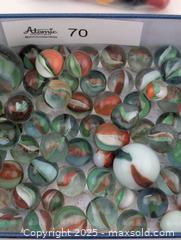 MaxSold Auction: Christmas Colour Vintage Marbles & Bag of Rubber Game Marbles  - Langley (British Columbia, Canada) SELLER MANAGED Reseller Online Auction - 68 Avenue