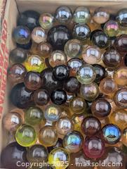 MaxSold Auction: Cigar Box of Amber Glass & Brown Marbles  - Langley (British Columbia, Canada) SELLER MANAGED Reseller Online Auction - 68 Avenue