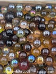 MaxSold Auction: Cigar Box of Amber Glass & Brown Marbles  - Langley (British Columbia, Canada) SELLER MANAGED Reseller Online Auction - 68 Avenue