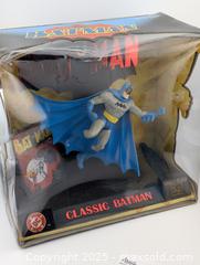 MaxSold Auction: Classic Batman #1 Figure Inspired by the Art of Bob Kane & 1982 Batman Lithograph Poster (DC Comics) - Langley (British Columbia, Canada) SELLER MANAGED Reseller Online Auction - 68 Avenue