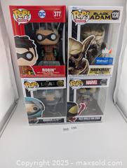 MaxSold Auction: Comic Book/Super Hero Funko Pop Collection (4 Funkos)  - Langley (British Columbia, Canada) SELLER MANAGED Reseller Online Auction - 68 Avenue