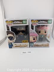 MaxSold Auction: Park & Recreation Andy Character Funko Pops x2  - Langley (British Columbia, Canada) SELLER MANAGED Reseller Online Auction - 68 Avenue