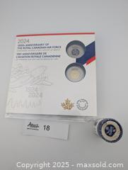 MaxSold Auction: Royal Canadian Air Forces 100th Year Anniversary $2 Roll &#38; 2 coin set ($52 face value)  - Langley (British Columbia, Canada) SELLER MANAGED Reseller Online Auction - 68 Avenue