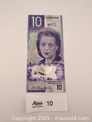 MaxSold Auction: Uncirculated Canada $10 Polymer Bill 2018 Commemorative Featuring Viola Desmond  - Langley (British Columbia, Canada) SELLER MANAGED Reseller Online Auction - 68 Avenue