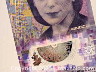 MaxSold Auction: Uncirculated Canada $10 Polymer Bill 2018 Commemorative Featuring Viola Desmond  - Langley (British Columbia, Canada) SELLER MANAGED Reseller Online Auction - 68 Avenue