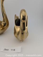MaxSold Auction: Vintage Brass Swan Planter Set Of 2 -Made In Korea  - Langley (British Columbia, Canada) SELLER MANAGED Reseller Online Auction - 68 Avenue