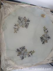 MaxSold Auction: Vintage Floral Crystal & Glass Serving Platters - Langley (British Columbia, Canada) SELLER MANAGED Reseller Online Auction - 68 Avenue