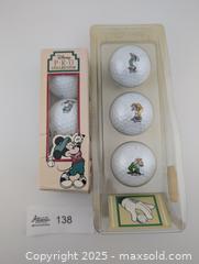 MaxSold Auction: Vintage Goofy & Mickey Disney Golf Ball  - Langley (British Columbia, Canada) SELLER MANAGED Reseller Online Auction - 68 Avenue