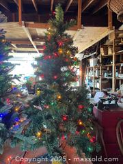 MaxSold Auction: 2 - 4” Faux Christmas with Lights - Thousand Oaks (California, USA) PARTNER MANAGED Estate Sale Online Auction - Saxon Place