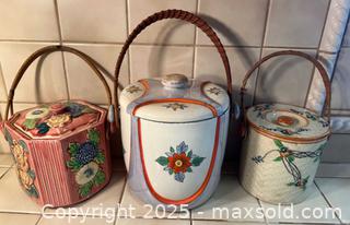 MaxSold Auction: 3 Decorative Canisters - Thousand Oaks (California, USA) PARTNER MANAGED Estate Sale Online Auction - Saxon Place
