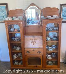 MaxSold Auction: Antique Oak Secretary Side By Side Desk - Thousand Oaks (California, USA) PARTNER MANAGED Estate Sale Online Auction - Saxon Place