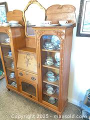 MaxSold Auction: Antique Oak Secretary Side By Side Desk - Thousand Oaks (California, USA) PARTNER MANAGED Estate Sale Online Auction - Saxon Place