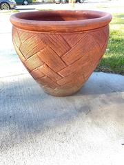 MaxSold Auction: Basket Weave Terracotta Clay Planters - Thousand Oaks (California, USA) PARTNER MANAGED Estate Sale Online Auction - Saxon Place