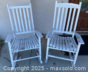 MaxSold Auction: Distressed Wood Rocking Chairs - Thousand Oaks (California, USA) PARTNER MANAGED Estate Sale Online Auction - Saxon Place