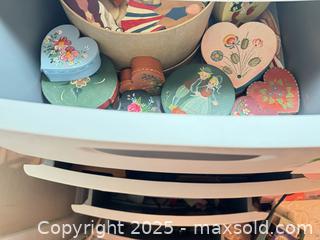 MaxSold Auction: Four Drawers of Crafting Supplies and Hand Painted Pieces - Thousand Oaks (California, USA) PARTNER MANAGED Estate Sale Online Auction - Saxon Place