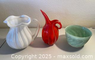 MaxSold Auction: Glass Pitchers &#38; Small Bowl - Thousand Oaks (California, USA) PARTNER MANAGED Estate Sale Online Auction - Saxon Place