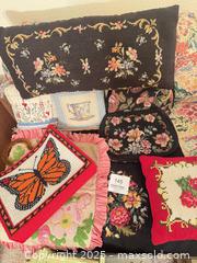 MaxSold Auction: Hand Embroidered Bags Pillows More - Thousand Oaks (California, USA) PARTNER MANAGED Estate Sale Online Auction - Saxon Place
