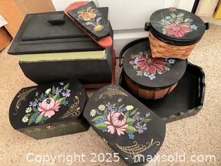 MaxSold Auction: Hand Painted Baskets Toleware and More - Thousand Oaks (California, USA) PARTNER MANAGED Estate Sale Online Auction - Saxon Place
