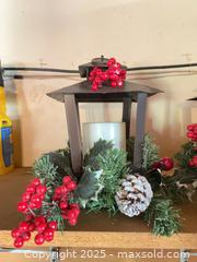 MaxSold Auction: Holiday Metal Candle Lanterns, Mini Tree, & Basket of Pinecones - Thousand Oaks (California, USA) PARTNER MANAGED Estate Sale Online Auction - Saxon Place