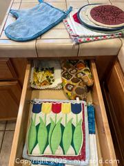 MaxSold Auction: Kitchen Towels, Aprons, Pads - Thousand Oaks (California, USA) PARTNER MANAGED Estate Sale Online Auction - Saxon Place