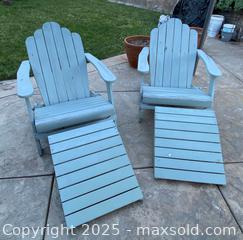 MaxSold Auction: Light Blue Adirondack Wood Chairs - Thousand Oaks (California, USA) PARTNER MANAGED Estate Sale Online Auction - Saxon Place