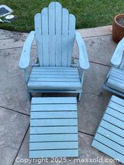 MaxSold Auction: Light Blue Adirondack Wood Chairs - Thousand Oaks (California, USA) PARTNER MANAGED Estate Sale Online Auction - Saxon Place