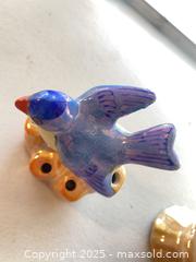 MaxSold Auction: Lusterware Bluebird Flower Frog & Small Vases - Thousand Oaks (California, USA) PARTNER MANAGED Estate Sale Online Auction - Saxon Place