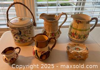 MaxSold Auction: Lusterware Pitchers, Bucket, &#38; Trinket Box - Thousand Oaks (California, USA) PARTNER MANAGED Estate Sale Online Auction - Saxon Place