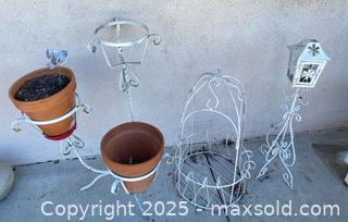MaxSold Auction: Metal Plant Stand &#38; Decorative Outdoor Items - Thousand Oaks (California, USA) PARTNER MANAGED Estate Sale Online Auction - Saxon Place