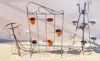 MaxSold Auction: Metal Wrought Iron Plant Stands &#38; Holder - Thousand Oaks (California, USA) PARTNER MANAGED Estate Sale Online Auction - Saxon Place