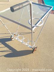 MaxSold Auction: Mid-Century White Metal Serving Trolley Bar Cart - Thousand Oaks (California, USA) PARTNER MANAGED Estate Sale Online Auction - Saxon Place