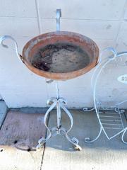 MaxSold Auction: Rustic White Metal Plant Stands &#38; Metal Watering Can - Thousand Oaks (California, USA) PARTNER MANAGED Estate Sale Online Auction - Saxon Place
