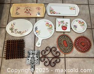MaxSold Auction: Serving Trays and Trivets - Thousand Oaks (California, USA) PARTNER MANAGED Estate Sale Online Auction - Saxon Place