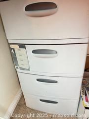 MaxSold Auction: Sterilite Four Drawer Storage Unit - Thousand Oaks (California, USA) PARTNER MANAGED Estate Sale Online Auction - Saxon Place
