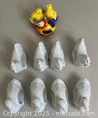 MaxSold Auction: Swan Ceramic Napkin Rings and Salt and Pepper - Thousand Oaks (California, USA) PARTNER MANAGED Estate Sale Online Auction - Saxon Place