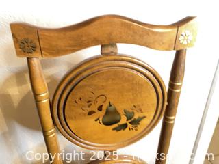 MaxSold Auction: Three Tier English Pie Stand with Painted Fruit, Foldable - Thousand Oaks (California, USA) PARTNER MANAGED Estate Sale Online Auction - Saxon Place