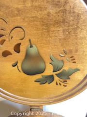 MaxSold Auction: Three Tier English Pie Stand with Painted Fruit, Foldable - Thousand Oaks (California, USA) PARTNER MANAGED Estate Sale Online Auction - Saxon Place