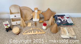 MaxSold Auction: Unfinished Holiday Wood Pieces- Time to Paint! - Thousand Oaks (California, USA) PARTNER MANAGED Estate Sale Online Auction - Saxon Place