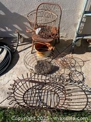 MaxSold Auction: Unique Rusted Metal Vintage Baskets & More - Thousand Oaks (California, USA) PARTNER MANAGED Estate Sale Online Auction - Saxon Place