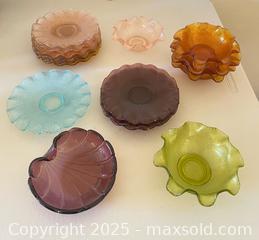 MaxSold Auction: Vintage Italian Colony Glass Dessert Bowls &#38; Plates - Thousand Oaks (California, USA) PARTNER MANAGED Estate Sale Online Auction - Saxon Place