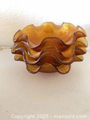 MaxSold Auction: Vintage Italian Colony Glass Dessert Bowls &#38; Plates - Thousand Oaks (California, USA) PARTNER MANAGED Estate Sale Online Auction - Saxon Place