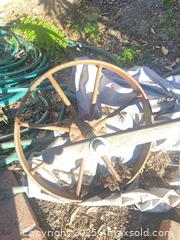 MaxSold Auction: Vintage Metal Wheelbarrow Wheel  - Thousand Oaks (California, USA) PARTNER MANAGED Estate Sale Online Auction - Saxon Place